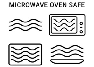 Microwave Oven safe symbol